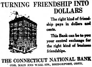 An advertisement for the Connecticut National Bank