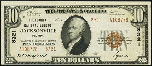 1929 Type 2 $10 bank note