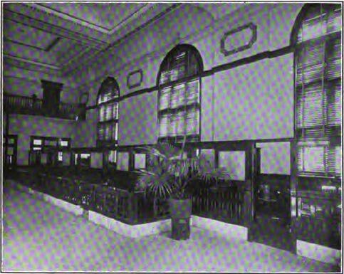 Main banking room of the Florida National Bank