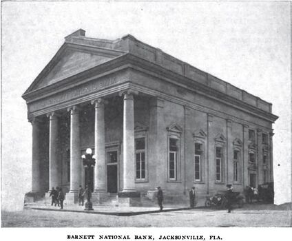 1912 photo of the remodeled Barnett National Bank