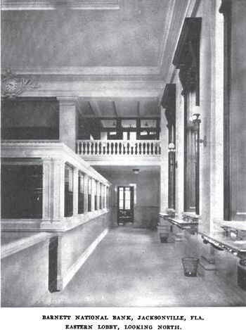 A view of the Eastern lobby looking north