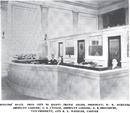 1912 photo of the remodeled Officers' Space