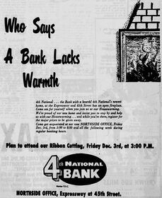 Northside branch of the Fourth National Bank advertisement