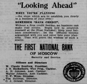 December 1923 advertisement