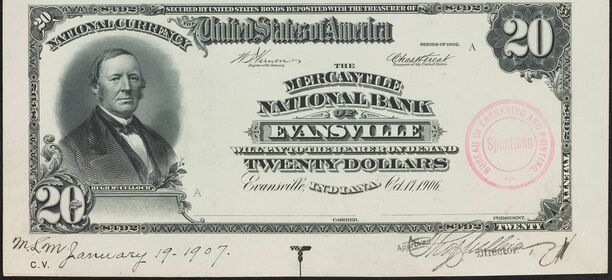 1902 Red Seal $20 proof