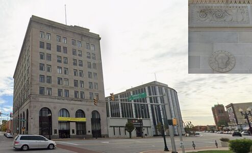 The old bank building of the First National Bank