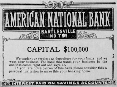 Advertisement from November 1907