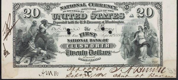 1882 Brown Back $20 proof