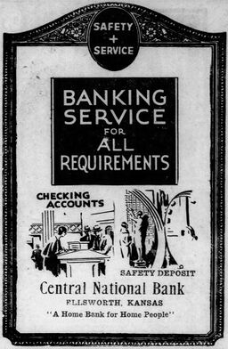 advertisement from June 1930 for the Central National Bank