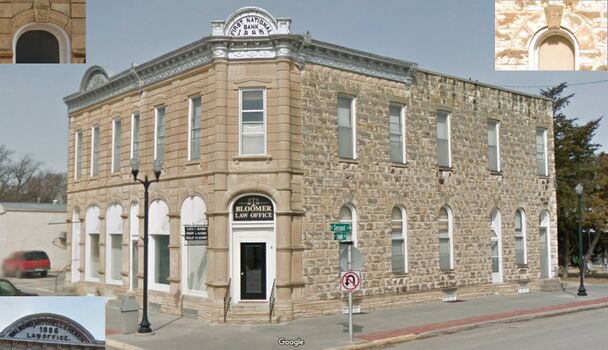 The old First National Bank of Osborne, Kansas