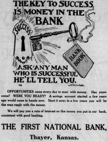Advertisement from July 1909