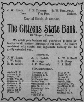 Advertisement from February 1904