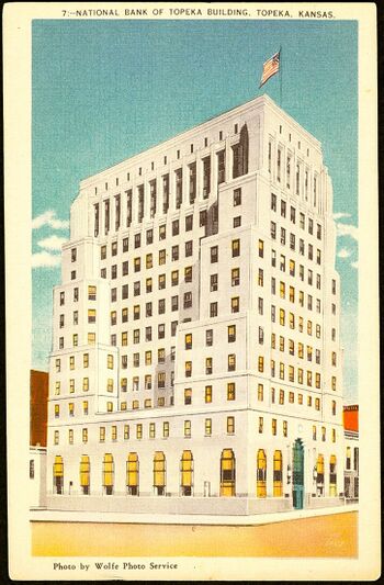 Postcard of the National Bank of Topeka Building
