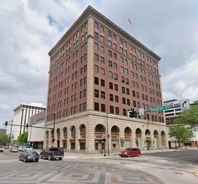 The old First National Bank building