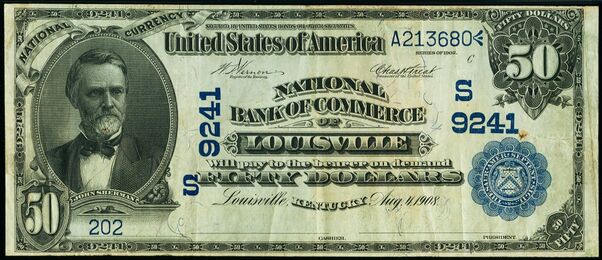 1902 Date Back $50 bank note