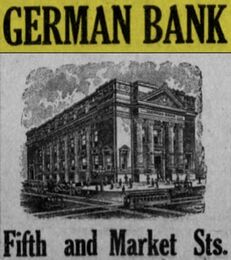 The new German Bank building, ca1916