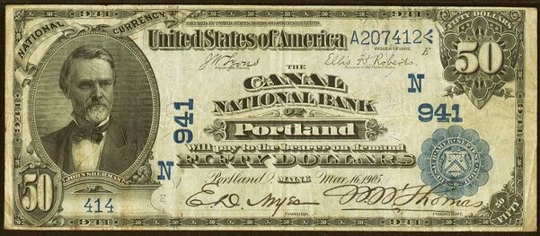1902 Date Back $50 bank note