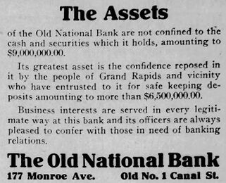 An advertisement from July 1912