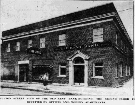 The new "Old Kent Bank" at West Fulton Street