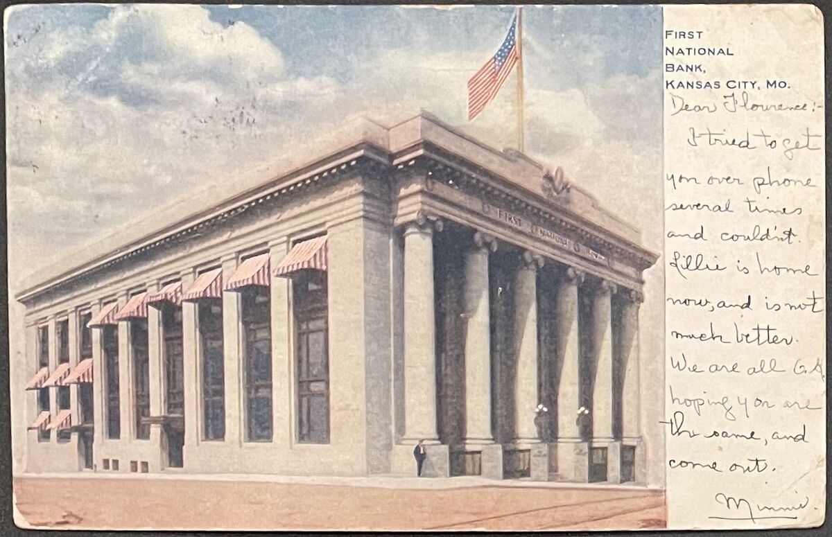 First National Bank, Kansas City, MO (Charter 3456) Bank Note History
