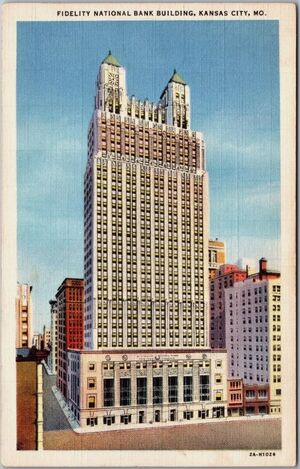 postcard of the Fidelity National Bank Building ca1930s