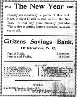 A 1905 New Year's advertisement