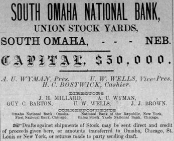 Advertisement from March 1887