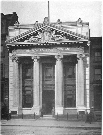 In 1906, the Peoples Trust Company moved into its new building on Montague Street in Brooklyn, New York