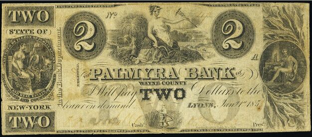 The Palmyra Bank of Wayne County Obsolete $2