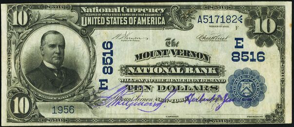 1902 Date Back $10 bank note