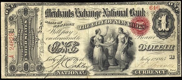 Original Series $1 bank note