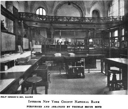 Interior of the New York County National Bank