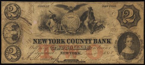 The New York County Bank obsolete $2