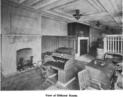 Third floor officers' room.