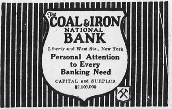 Logo for the Coal & Iron National Bank