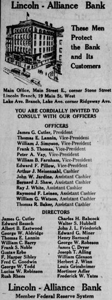 Lincoln-Alliance Bank Advertisement