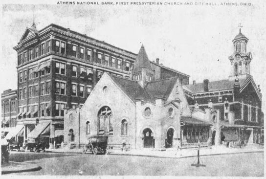 Photo, ca1930, of the First Presbyterian Church