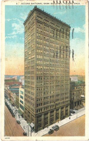 Postcard of the Second National Bank of Toledo