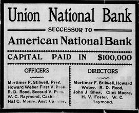 Advertisement from October 1909