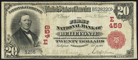 1902 Red Seal $20 bank note