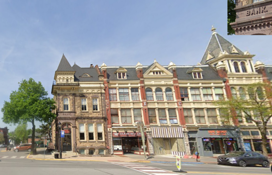The old First National Bank building
