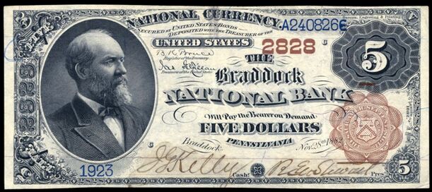 1882 Brown Back bank note