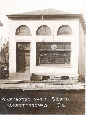 The Washington National Bank of Burgettstown ca1903
