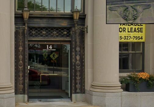 Entrance to the Doylestown National Bank and Trust Company