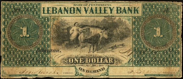 Lebanon Valley Bank Obsolete $1