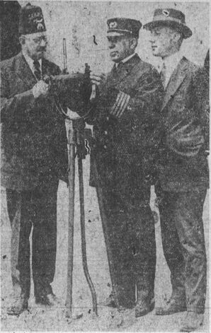 V.O. Lawrence at the Lawrence Terminal, Oakland, California