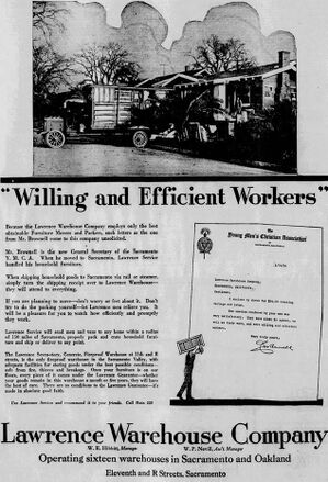Lawrence Warehouse Company Ad