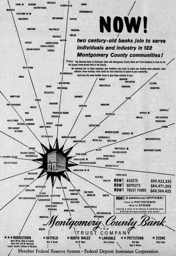 An advertisement for the Montgomery County Bank and Trust Company