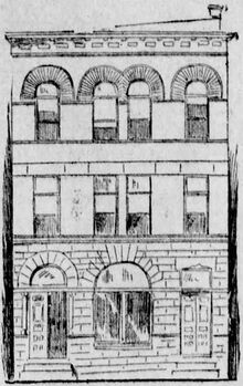 Sketch of the new First National Bank of Sewickley
