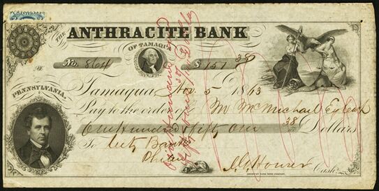 The Anthracite Bank Check